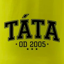 Táta od roku - sportovní nápis (váš ročník)