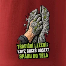 Tradiční lezení se spárou v těle