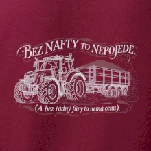 Bez nafty to nepojede traktor s vlekem