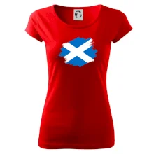 Skotská vlajka kreslená štetcem