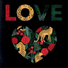 Love srdce divočina (Pecka design)