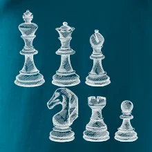 Šachové figurky kreslené
