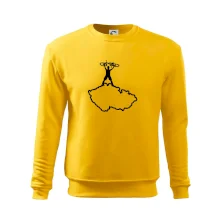 Mapa ČR - cyklista na prsou