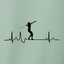 EKG hod oštěpem žena