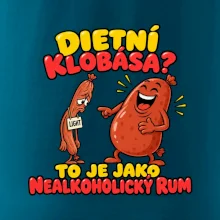 Dietní klobása jako nealkoholický rum