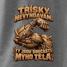 Třísky nevyndavám ty jsou součástí mýho těla - dřevěná paže