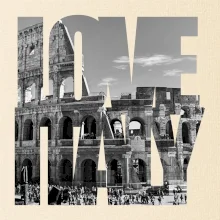 Love italy - colosseum Love italy - colosseum