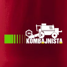 Kombajnista zelená a žlutá