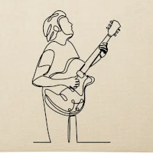 Kytarista jedním tahem