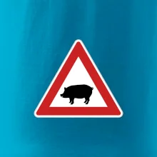 Dopravní značka - Pozor prase domácí