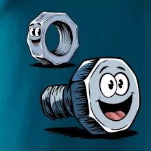 Parové triko - Šroub a matka