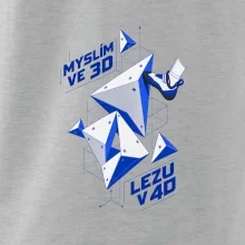 Bouldering myslím ve 3d lezu v 4d