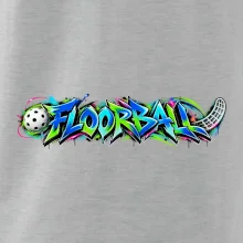 Florbalové graffiti v neonových barvách