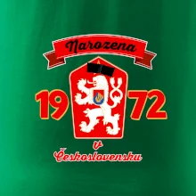 Narozena v Československu - Přelepený znak 1972