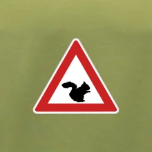 Dopravní značka - Pozor veverka