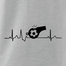 EKG fotbal rozhodčí a píšťalka