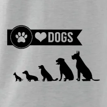 I love dogs - tlapka