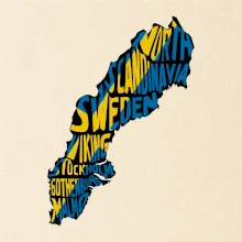 Mapy - názvy měst - Švédsko