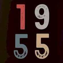 Vintage číslice 1955