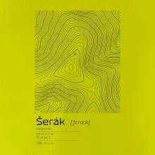 Šerák - vrstevnice v obdélníku