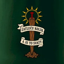 Geodet zatluču kolík a je to svatý