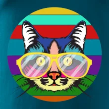 Kočka při barevném západu