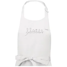 Šachové figurky v řadě - obrys