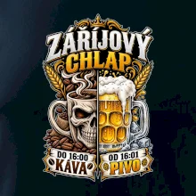 Záříjový chlap -  do 16 káva  od 16 pivo