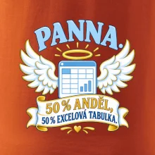 Panna. 50 % anděl, 50 % excelová tabulka