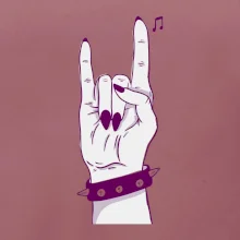 Rocková ruka dámská