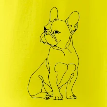 Francouzský buldoček černá kresba