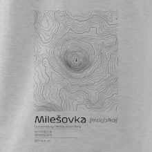 Milešovka - vrstevnice v obdélníku
