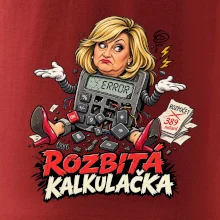 Alenka - rozbitá kalkulačka