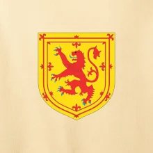 Skotský lev na hrudi