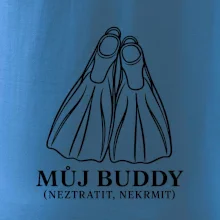 Můj buddy dvě překřížené potápěčské ploutve