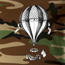 Horkovzdušný balón  kreslený