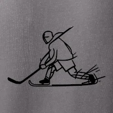 Kreslený hokejista tučnou fixou