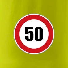 Dopravní značka - omezení rychlosti 50