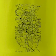 Černobílá mapa Liberec