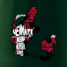Mapy - názvy měst - Dánsko