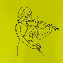 Houslistka jedním tahem