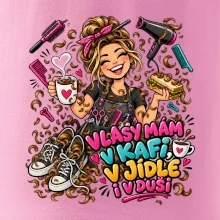Vlasy mám v kafi v jídle i v duši