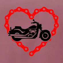 Moto srdce řetěz - chopper