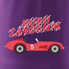 Budu závodník červené staré auto