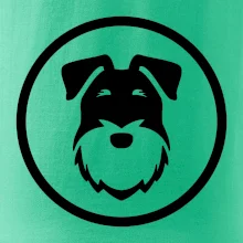 Knírač v kolečku na prsu