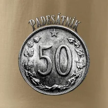 Padesátník 1963 - 1978 s nápisem