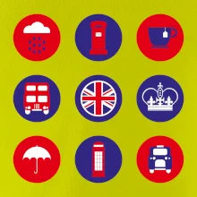 Anglie symboly v kruzích