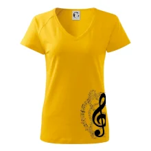 Houslový klíč a noty