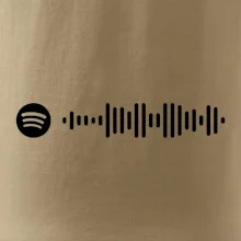 Spotify kód na prsu