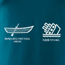 Řemeslnici postavili archu, fušeři Titanic